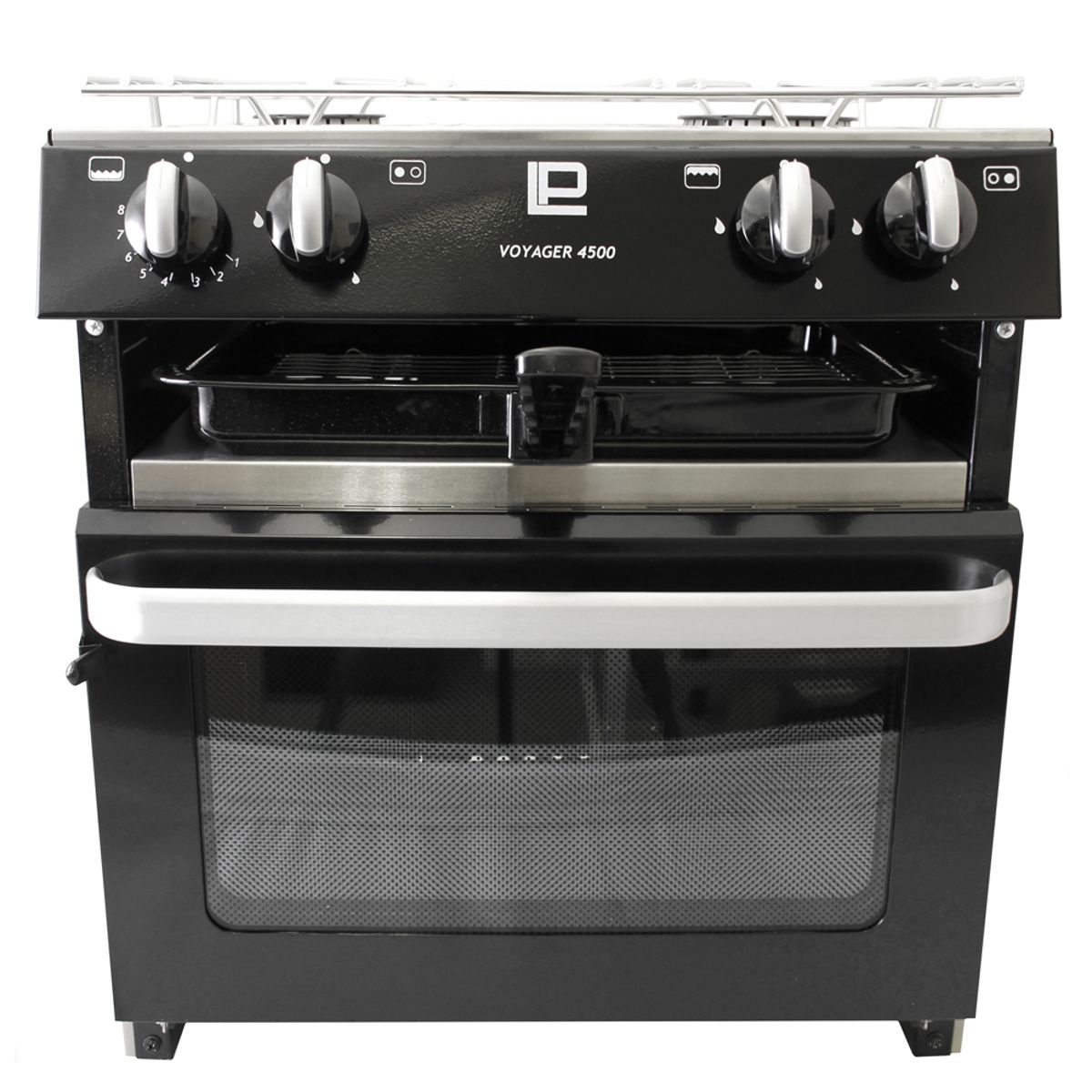 VOYAGER 4500 DELUXE LPG COOKER - BLACK