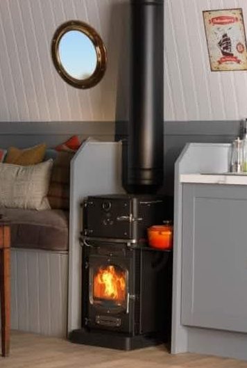 Boat Stove With Insulated Flue