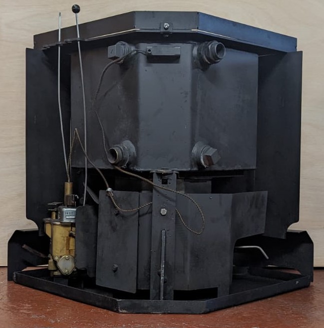 A Back Boiler on a Bubble boat stove.