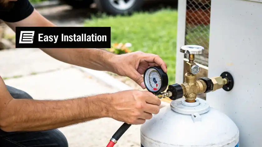 Gas Gauge Easy Installation