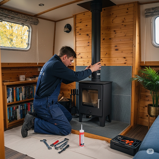 Boat Backboiler Installation