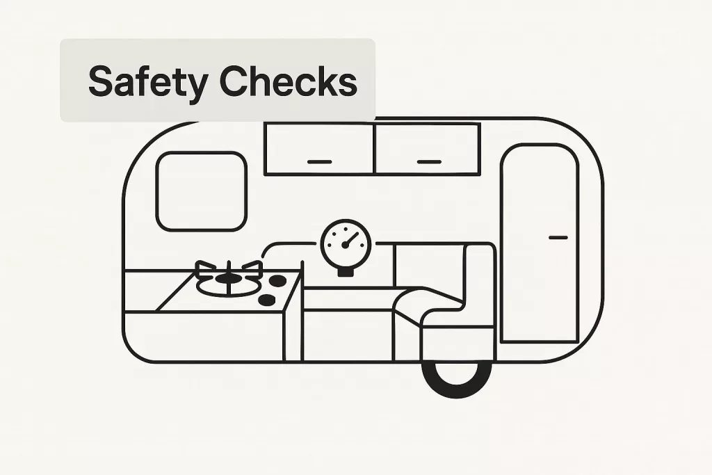 Caravan Safety Checks Infographic