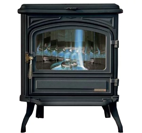 FRANCO BELGE BURGUNDY OIL 10KW STOVE BLACK