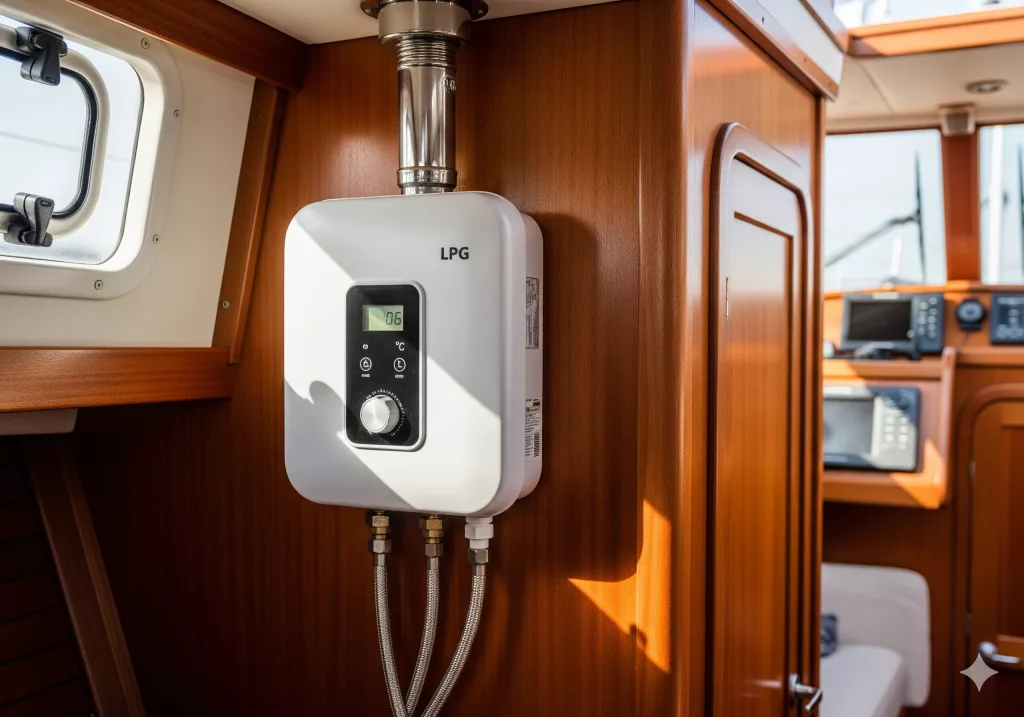 Professional LPG Water Heater Setup