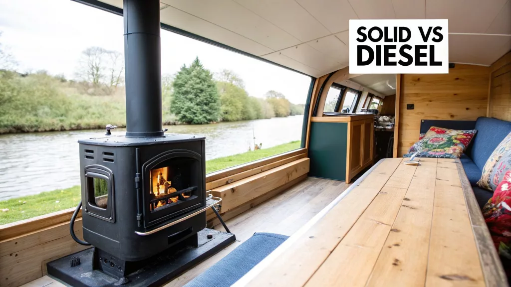 Choosing Your Fuel Solid Fuel vs Diesel Small Boat Stove