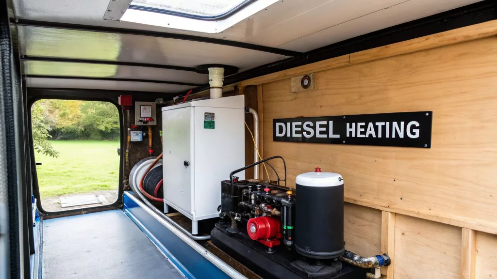 A Diesel Fired Canal Boat Central Heating System