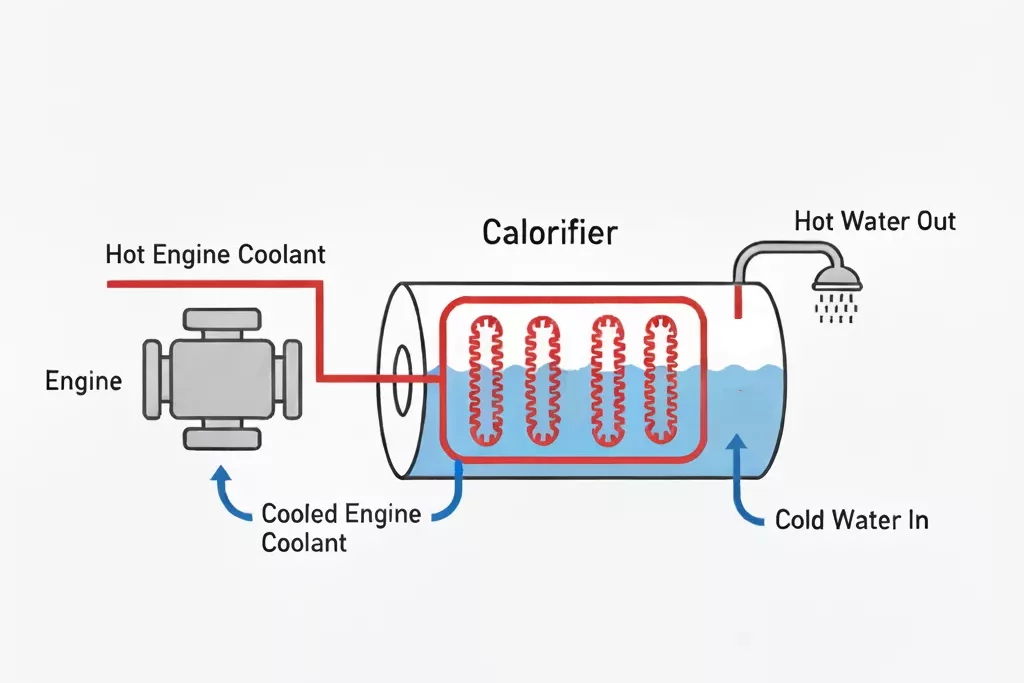 Calorifier Water Heater Infographic
