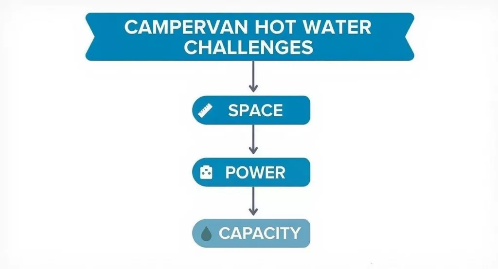 Challanges for Campervan Hot Water Systems - Infographic