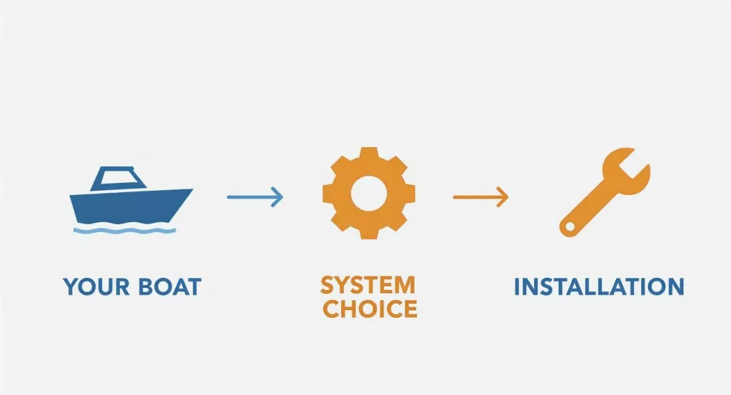Pumped Shower Drainage Core Decisions Infographic